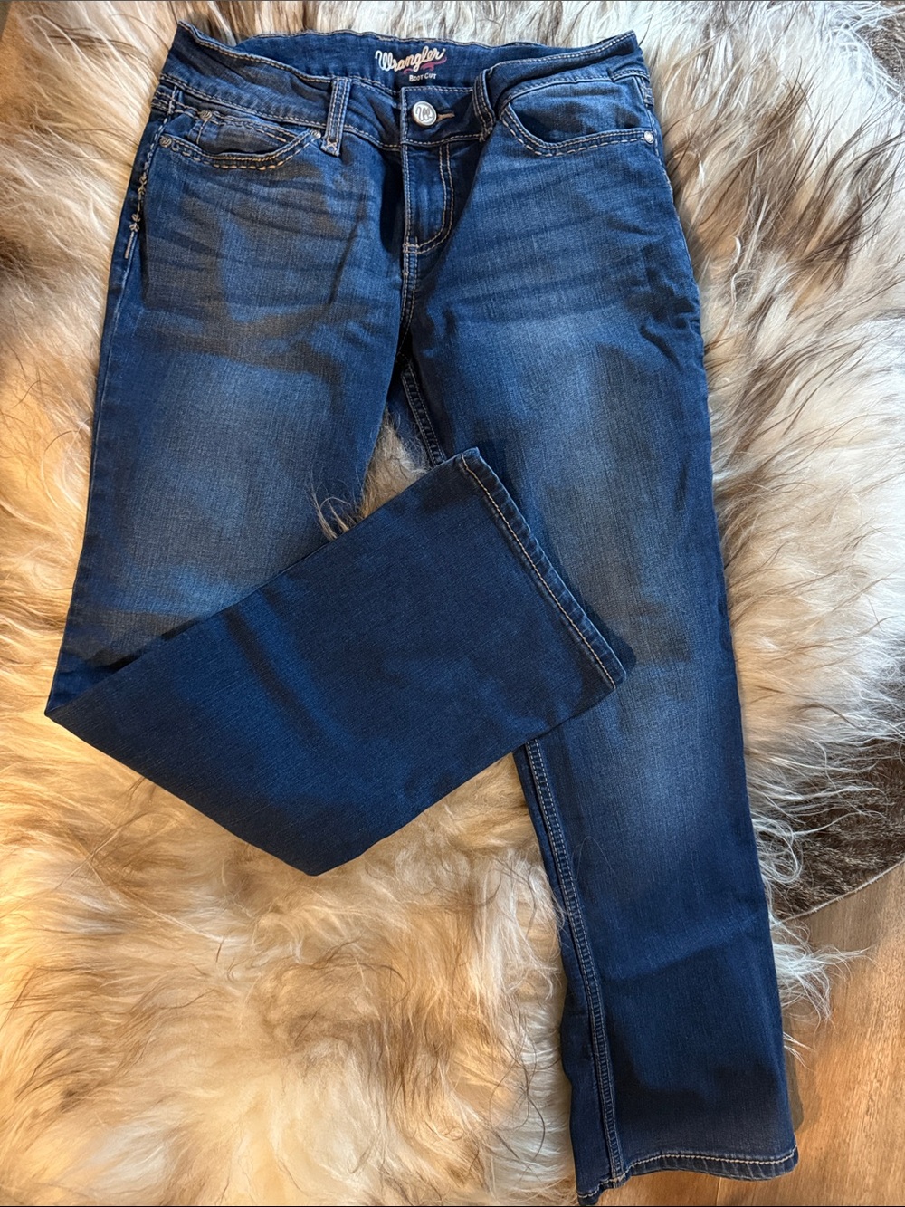 Wrangler Women's Dark Blue Boot Cut Jeans